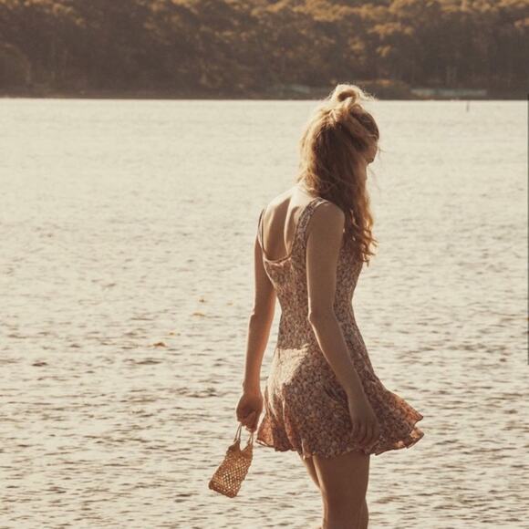 Doen Porto Silk Seashell Print Mini A Line Dress Tresors Da La Mer Soleil - Picture 5 of 11